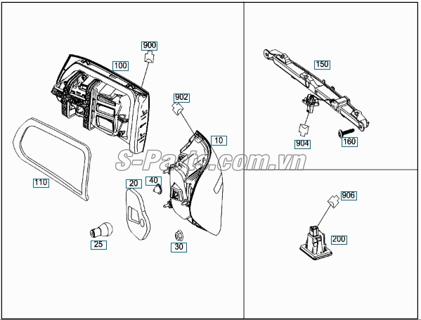 Đèn hậu Mercedes-Benz GLC250 2017