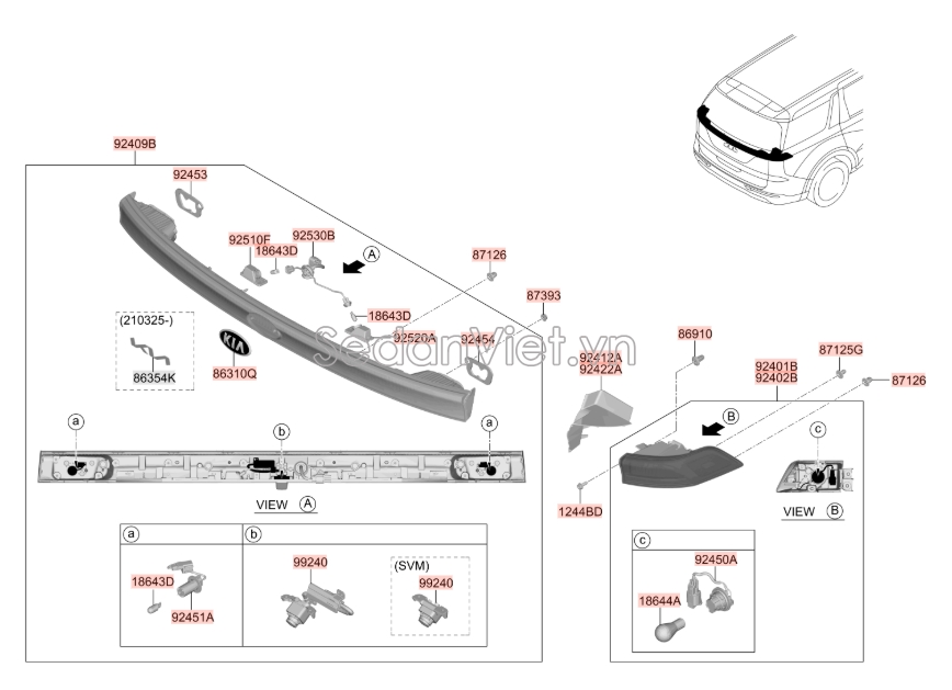 Chữ KIA KIA K3 2013-2016
