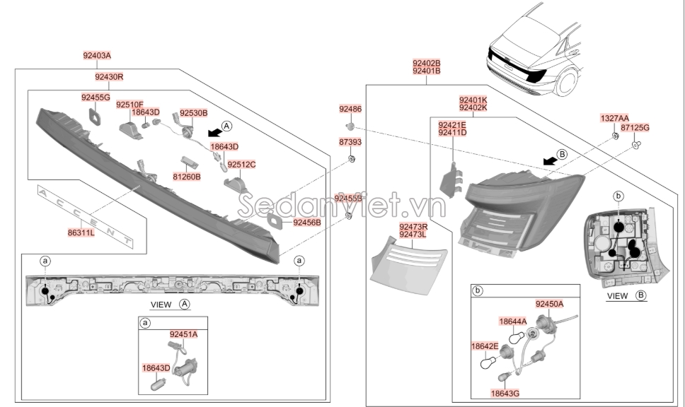 Bóng đèn Hyundai Santafe 2017-2018