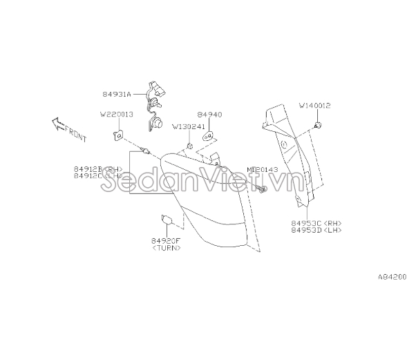 Đèn hậu Subaru Forester 2022-2024