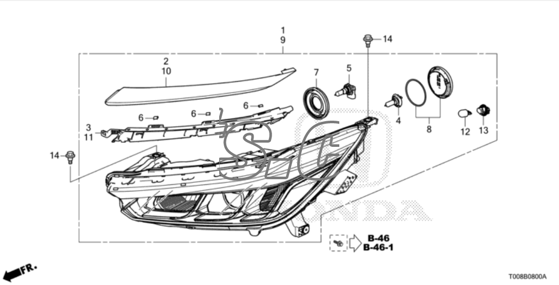 Đèn pha Honda City 2020-2022