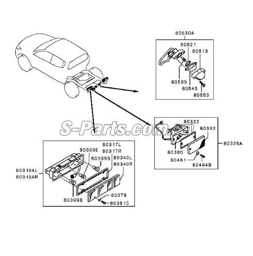 Đèn hậu Mitsubishi Triton 2019
