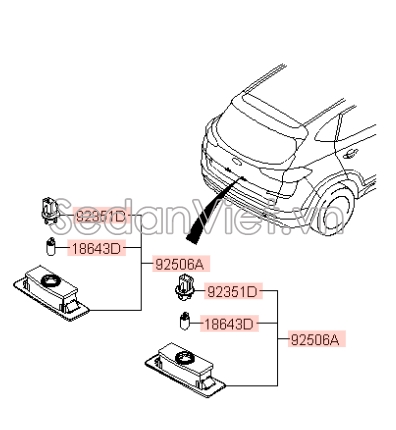 Bóng đèn Hyundai Kona 2018-2020