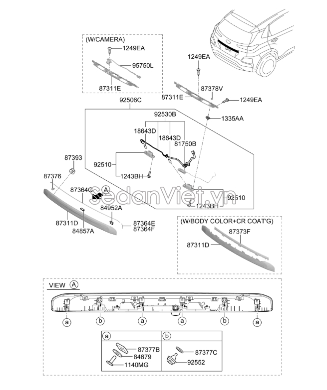 Bóng đèn Hyundai Kona 2018-2020