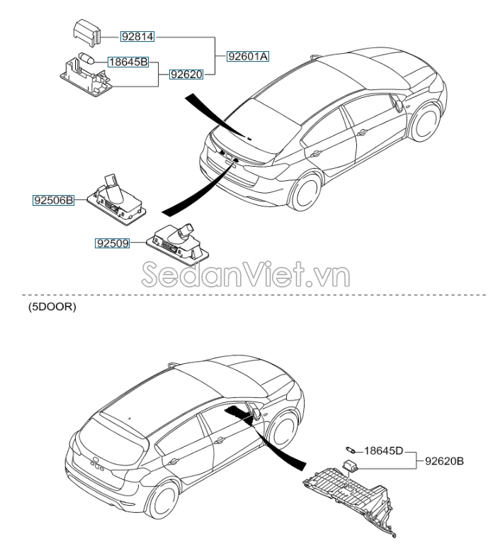 Đèn cốp hậu Hyundai Accent 2018-2020