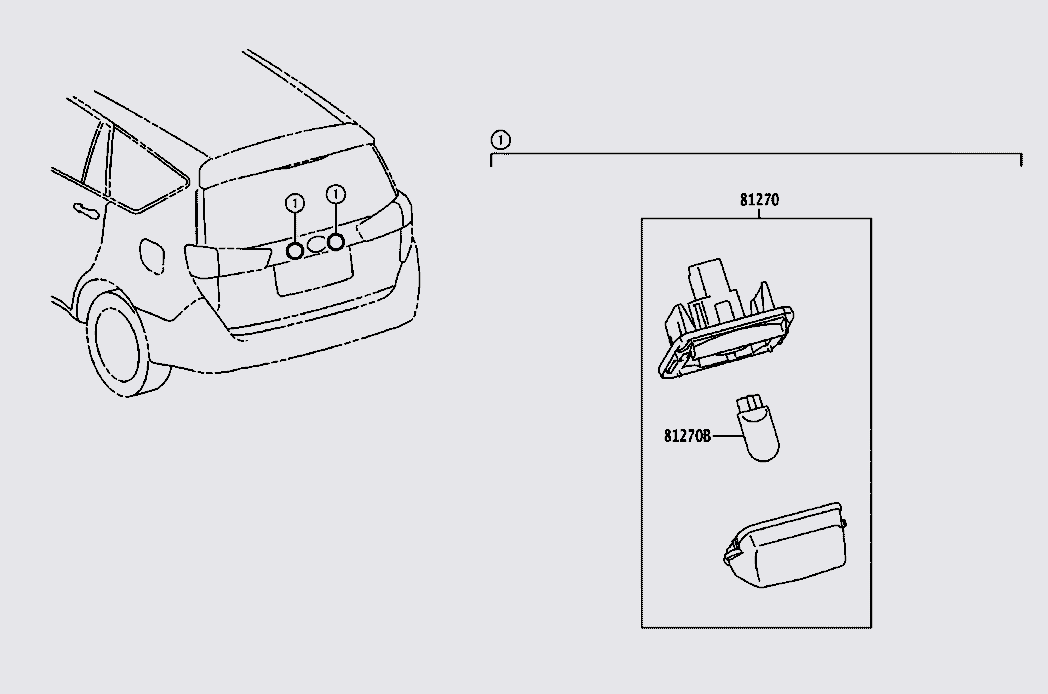 Bóng đèn 12V 5W Toyota Vios 2019