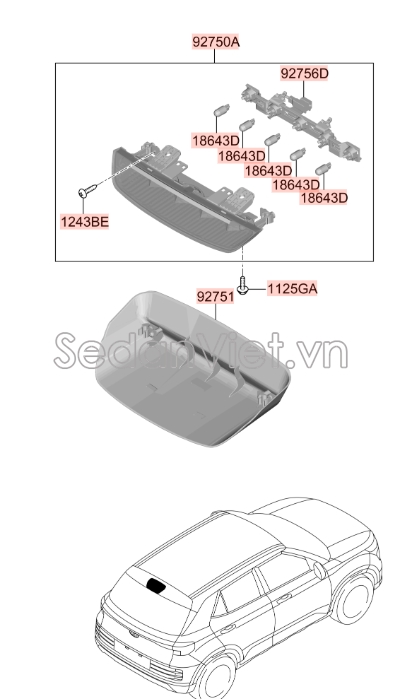 Bóng đèn Hyundai Kona 2018-2020