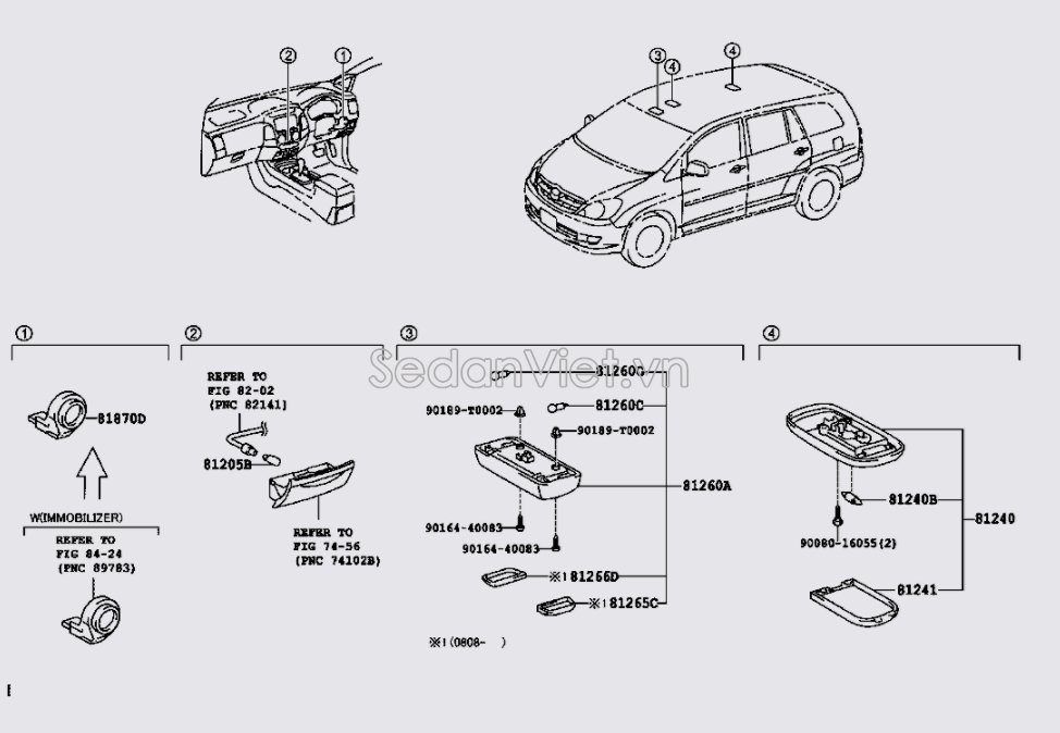 Bóng đèn 12V8W Toyota Fortuner 2012-2015