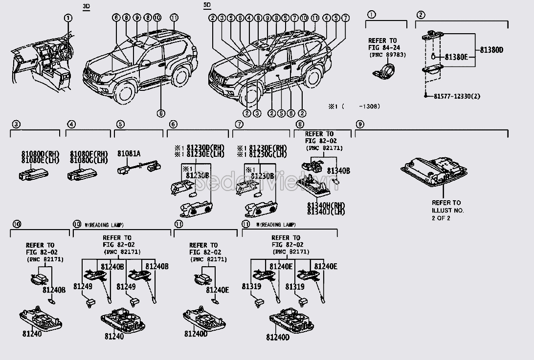 Bóng đèn 12V8W Toyota Fortuner 2012-2015