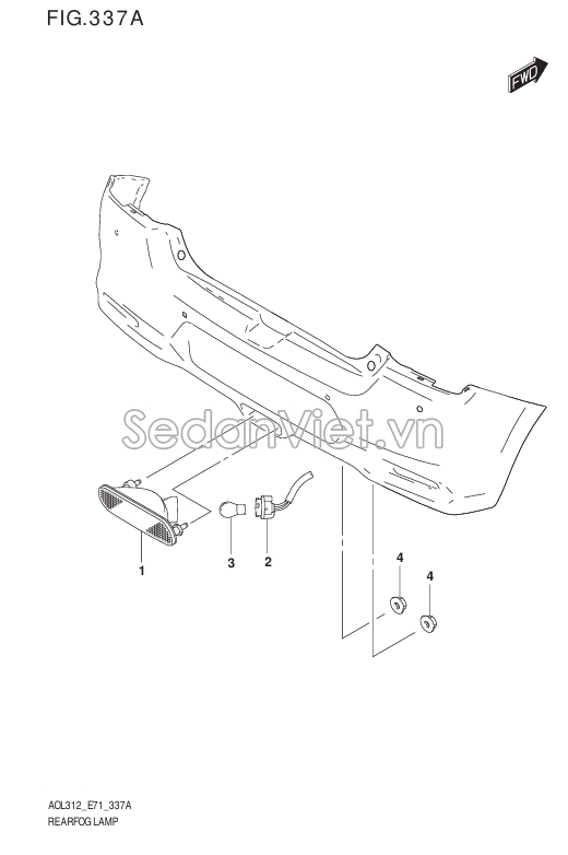 Bóng đèn 12V 21W Suzuki Swift 2013-2017