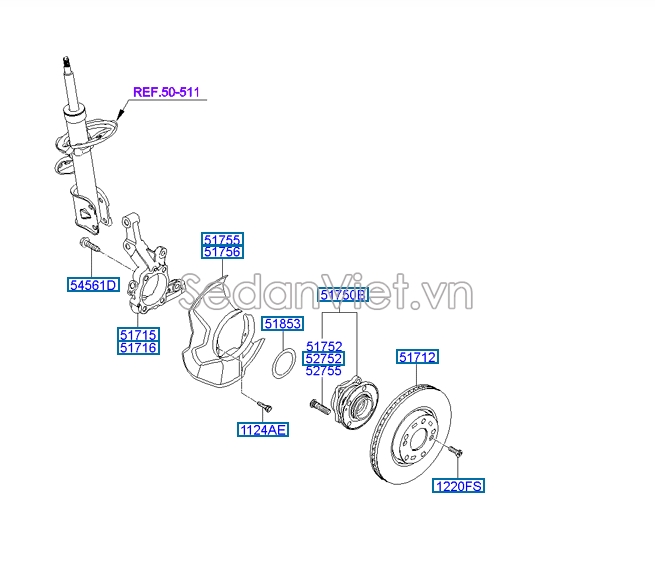 Bi moay ơ trước KIA Sorento 2009-2013