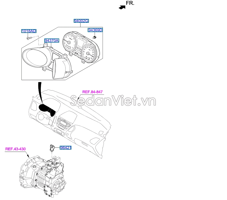 Cảm biến công tơ mét Hyundai Grand Starex 2008-2013
