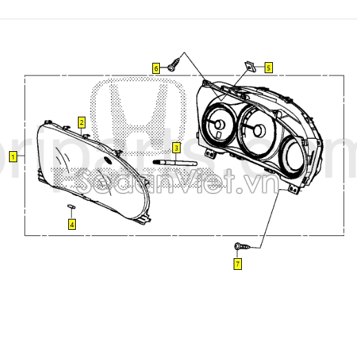 Đồng hồ taplo Honda City 2015