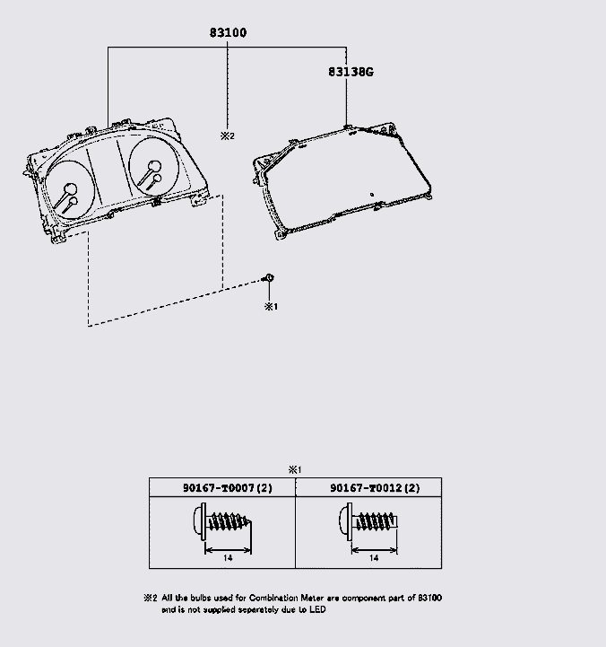 Đồng hồ táp lô Toyota Innova 2020-2021