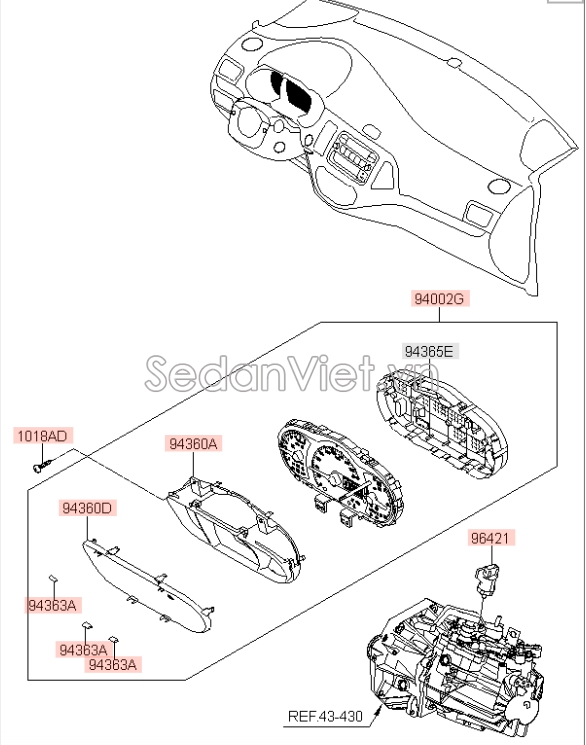 Cảm biến công tơ mét Hyundai Grand Starex 2008-2013