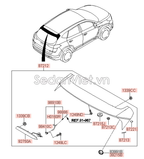 Ống dẫn nước rửa kính Hyundai Tucson 2015-2017