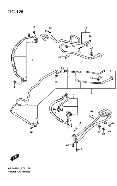 Ống ga hạ áp Suzuki Ertiga 2018