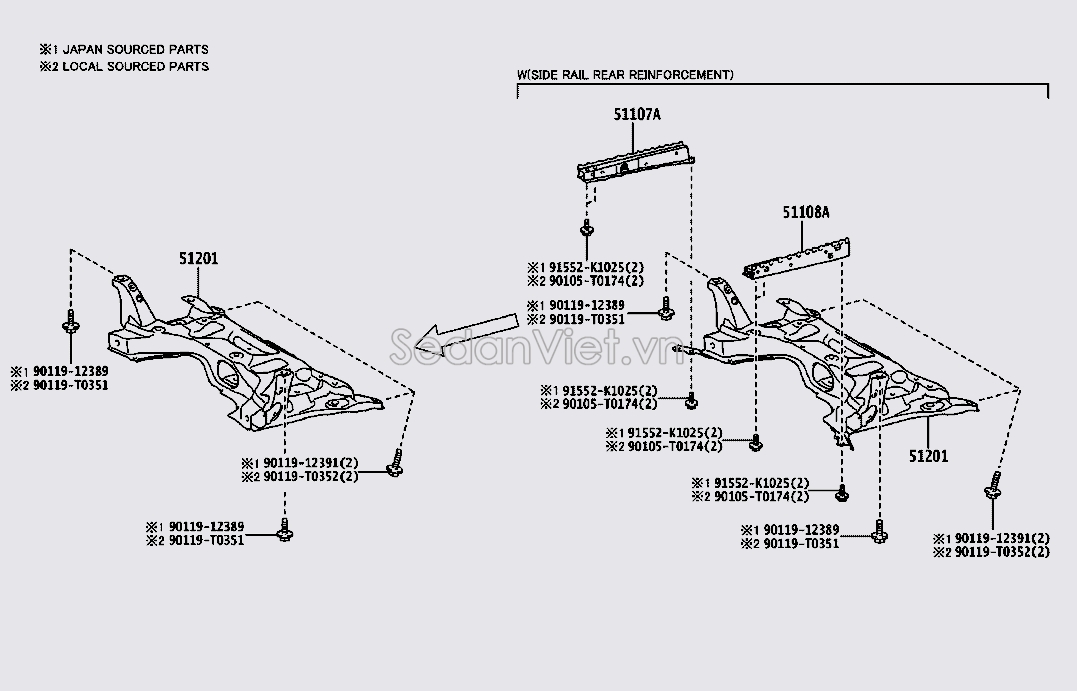 Giá đỡ động cơ Toyota Vios 2014-2016