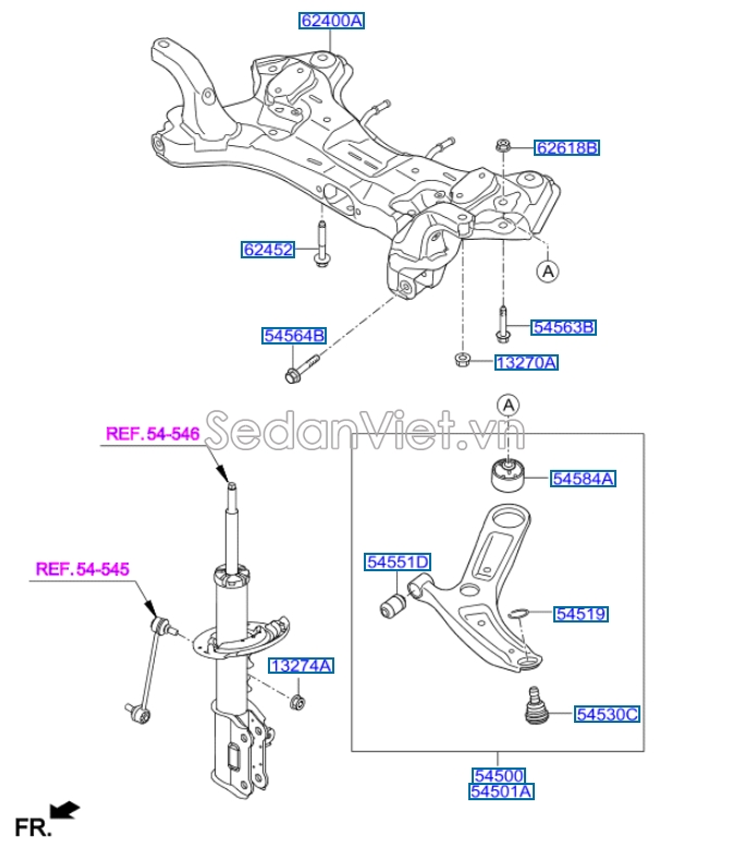 Rotuyn trụ đứng cài KIA Rio 2012-2014