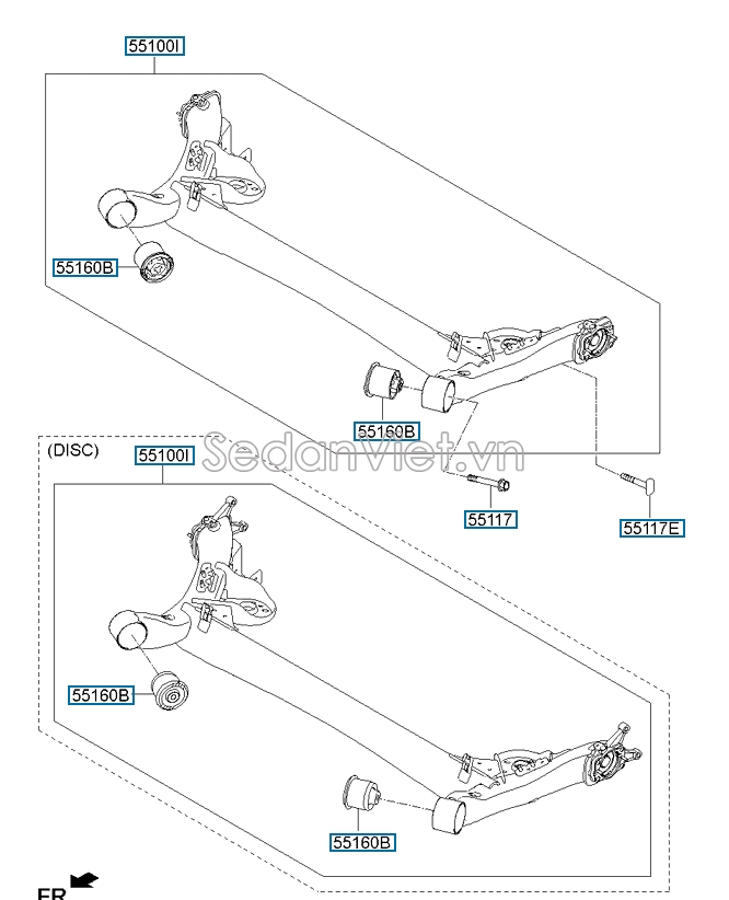 Cầu sau KIA Morning Si 2015