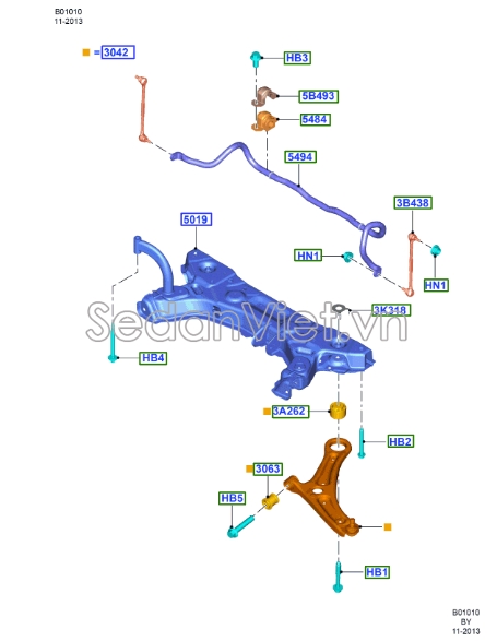 Rotuyn cân bằng trước Ford Ecosport 2013-2016