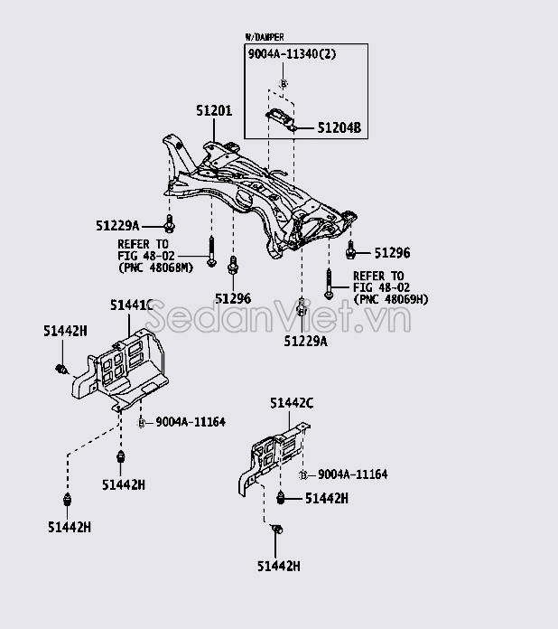 Chắn bùn gầm máy Toyota Wigo 2017