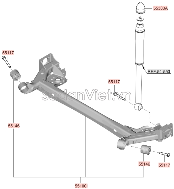 Nắp chụp giảm xóc sau Hyundai i10 Grand 2014-2016