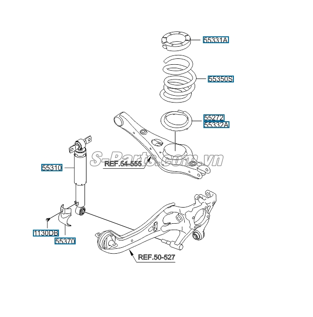 Giảm xóc sau KIA Sedona 2015