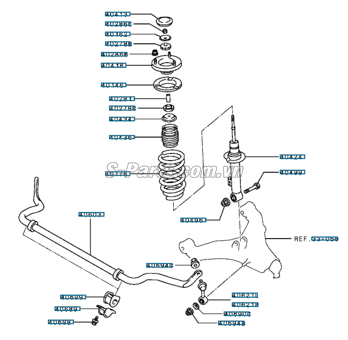Rotuyn cân bằng trước Mitsubishi Pajero Sport 2017