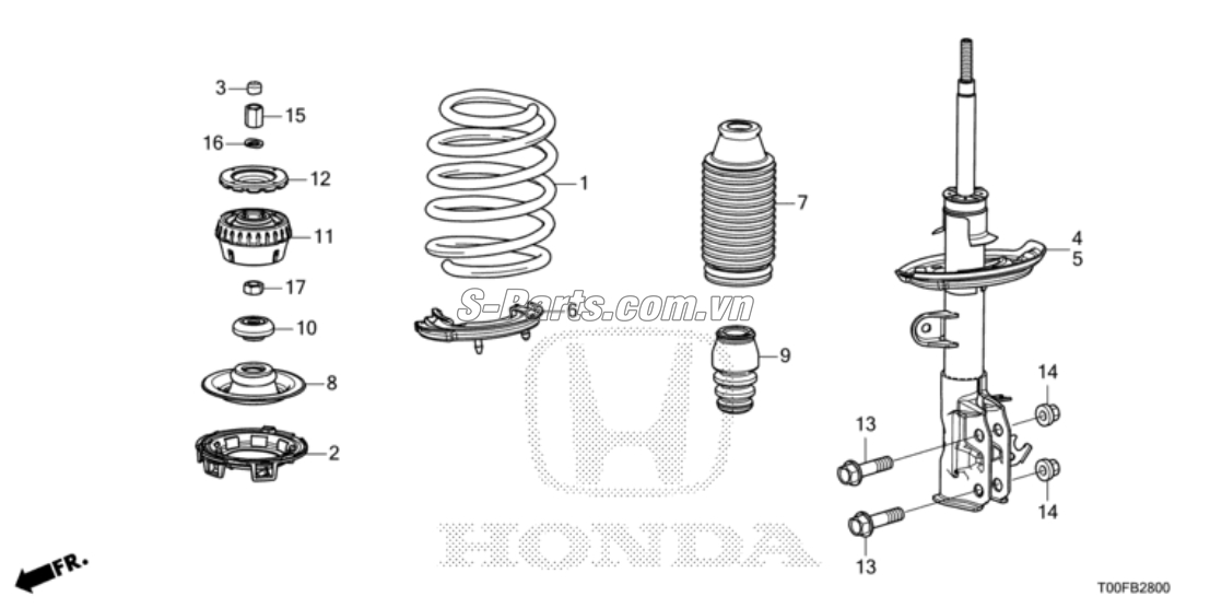 Giảm xóc trước Honda City 2020-2022