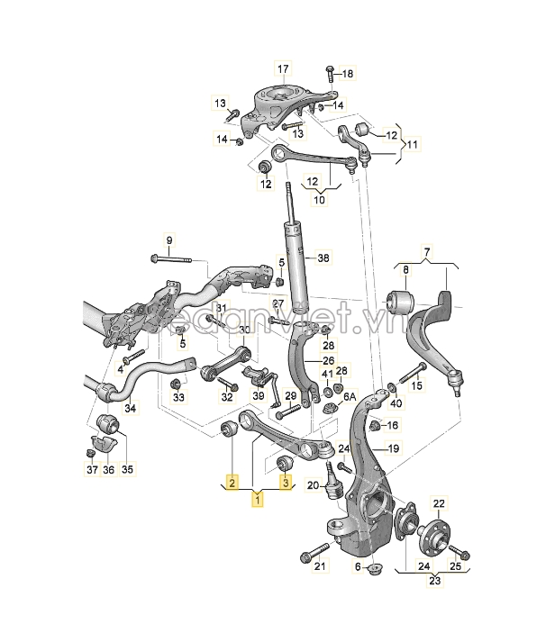 Rotuyn trụ đứng Audi A6 2013