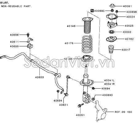 Chụp bụi giảm xóc trước Mitsubishi Xpander 2020-2022