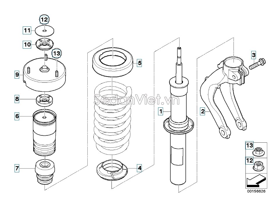 đệm lò xo trên BMW X6 2010-2012