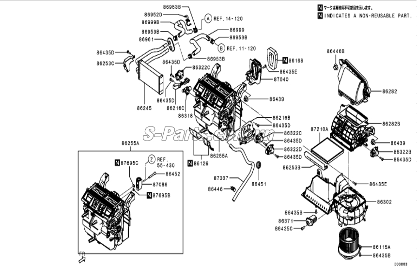 Lọc gió điều hòa Mitsubishi Attrage 2014
