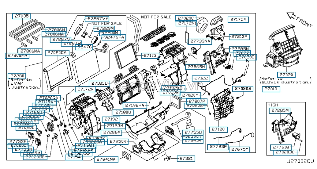 Giàn lạnh trong xe Nissan Navara NP300 2015