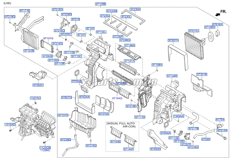 Giàn lạnh trong xe KIA Cerato 2016