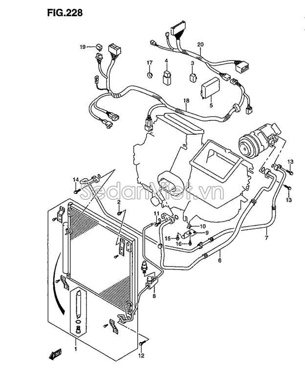 Giàn nóng Suzuki Carry Pro 2008-2016