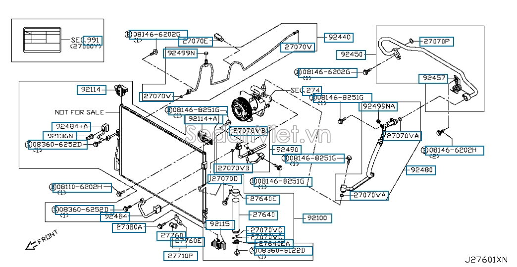 Giàn nóng Nissan Navara NP300 2015