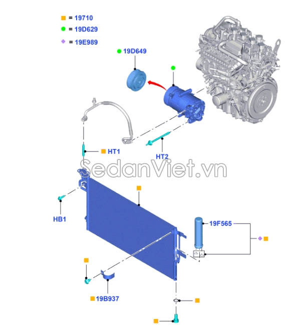 Phin lọc gas Ford Focus hatchback 2013-2014