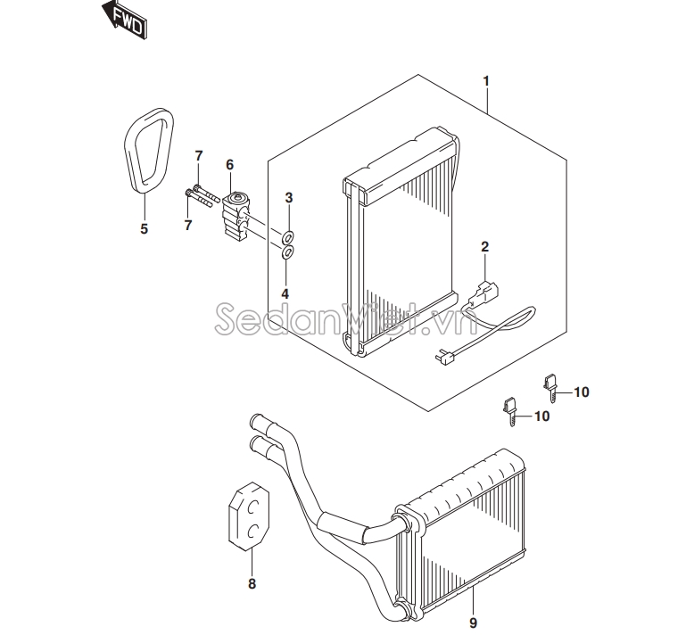 Giàn sưởi Suzuki Ertiga 2018