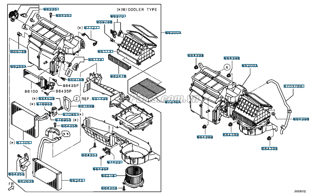 Giàn lạnh trong xe Mitsubishi Pajero Sport 2017