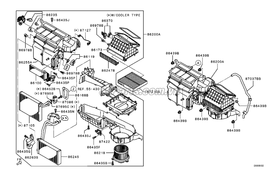 Giàn lạnh trong xe Mitsubishi Pajero Sport 2017