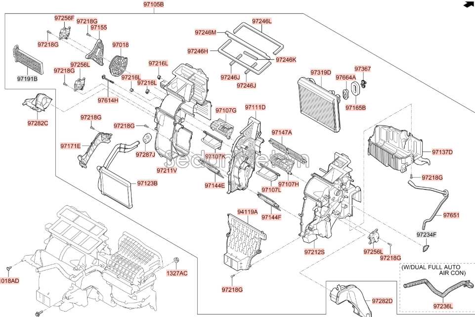 Giàn lạnh trong xe Hyundai Tucson 2015