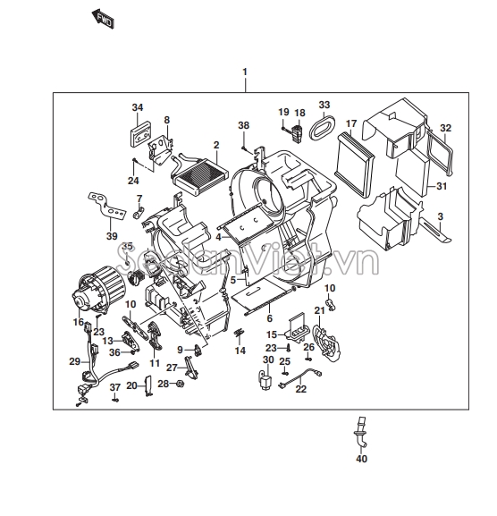 Cảm biến giàn lạnh Suzuki XL7 2020