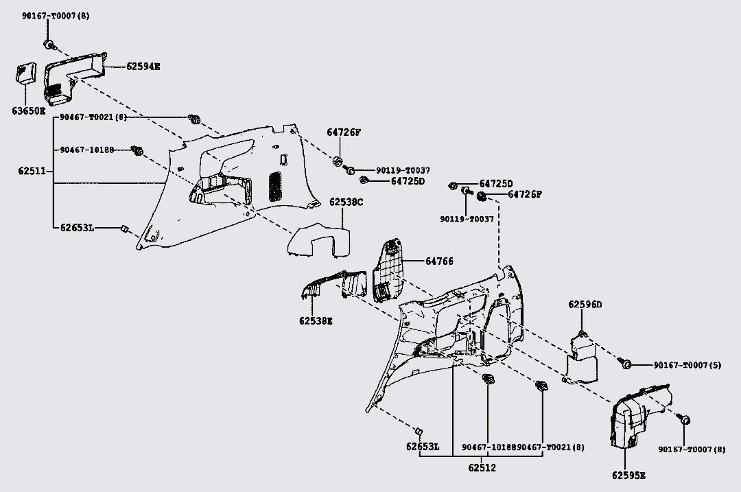 Nhựa ốp góc sàn xe Toyota innova 2017