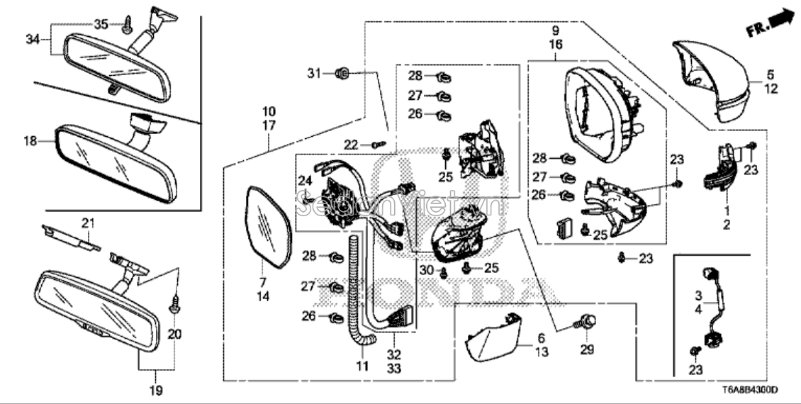 Đèn xi nhan gương Honda CR-V 2013-2014