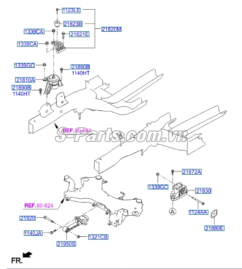 Chân máy thủy lực Hyundai Tucson 2015