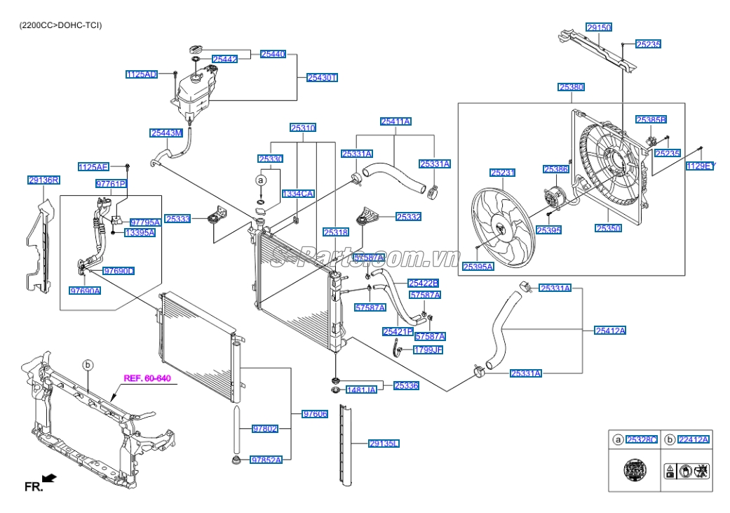 Nắp đậy két nước KIA K3 2013-2016