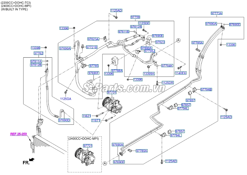 Van áp suất điều hòa Hyundai Starex 2014-2016