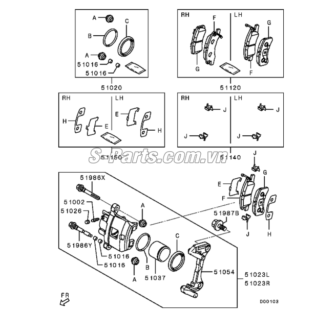 Má phanh trước Mitsubishi Attrage 2014